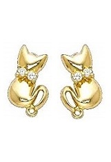 charming ideal-cut gold stud earrings for babies